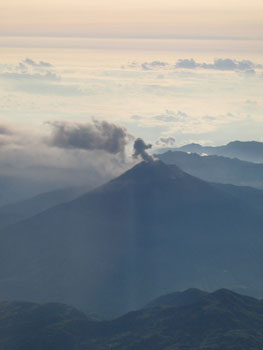 Tungurahua volcano erupting